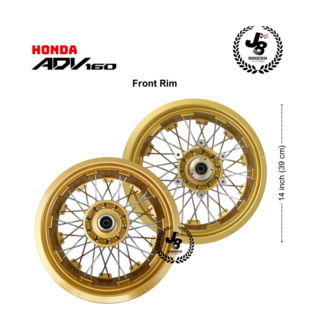 Honda ADV 160 Alloy Tubeless Sport Rim Wheel Gold Black | Shopee Malaysia