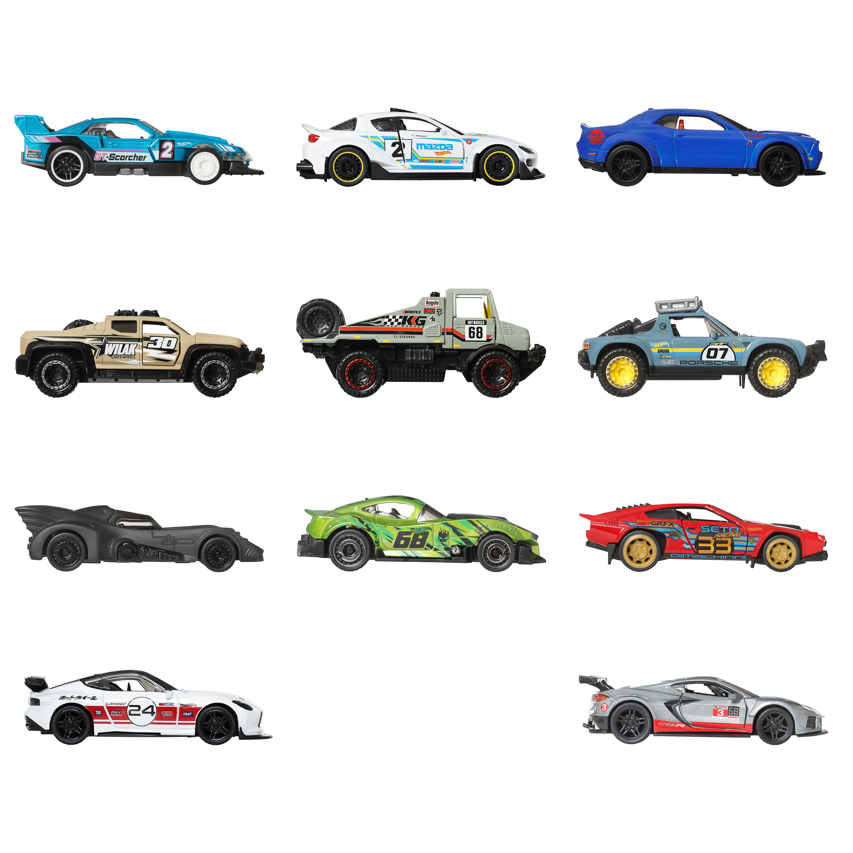 Hot Wheels Pull-Back Speeders Toy Car In 1:43 Scale Pull Car Backward ...