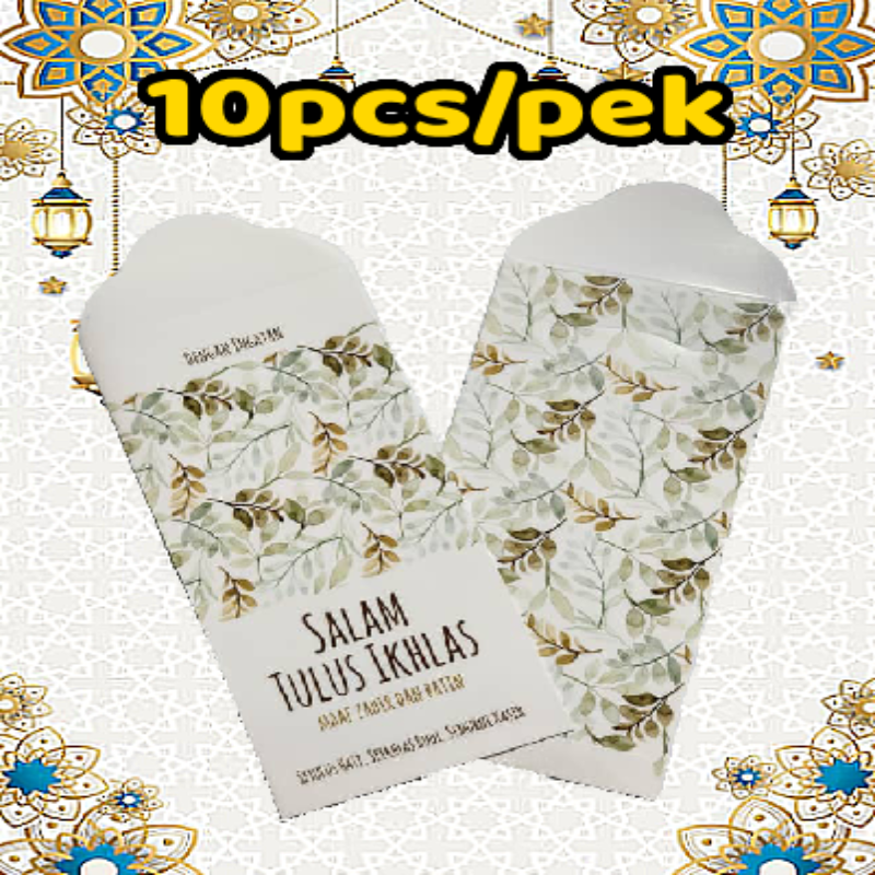 Viral 10pcs Sampul Duit Raya 2026 Murah Money Packets Hari Raya Green ...
