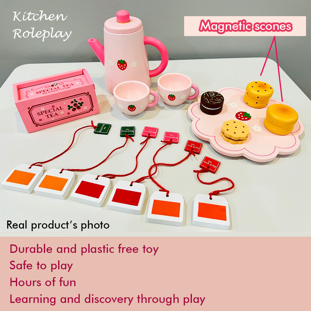 Original Japan Mother Garden Afternoon Tea Set Pretend Play Toy Wooden ...