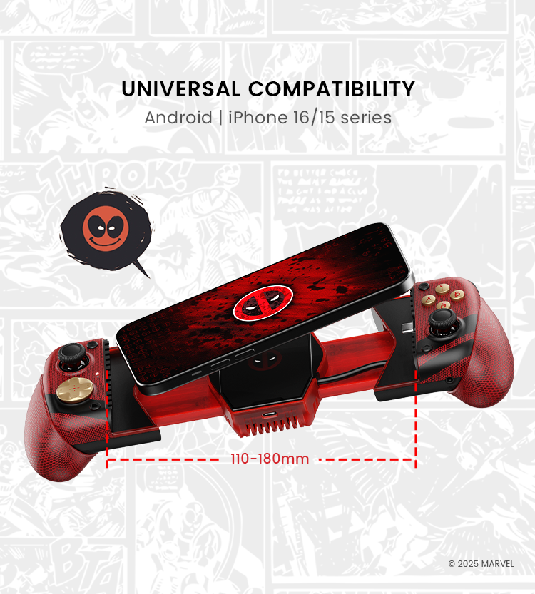 GameSir X3 Pro DeadPool Edition Mobile Gaming Controller Android IOS ...