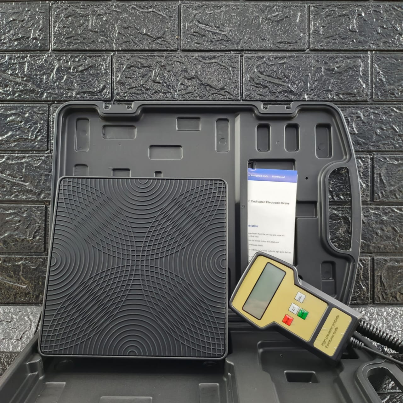 100kg 220lb Capacity Charging Scale Digital Refrigerant Charging Scale RCS- 7040 | LCD Display, 100kg/220lb Capacity, Precision Calibration Ac Refrigerant Scale