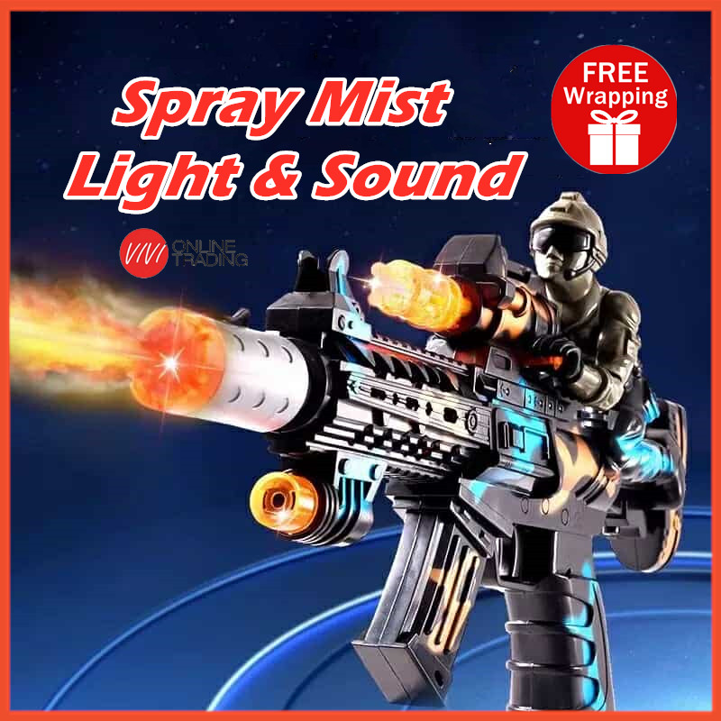 Toys Gun Machine Gun Spray Mist Shooter Toys Gun with Lighting & Sound ...