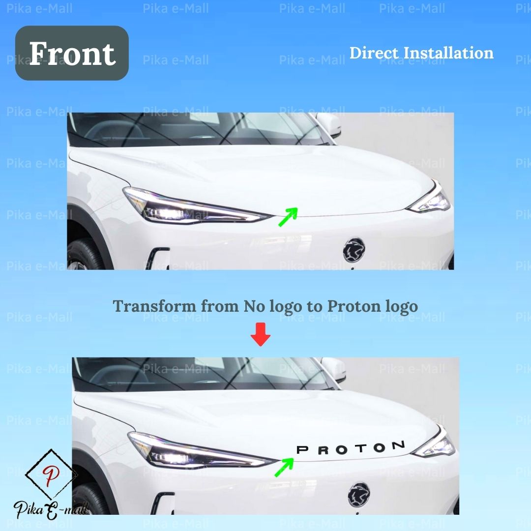 NEW Proton e.MAS 7 Rear Front Car Emblem Logo Sticker Proton emas 7 ...