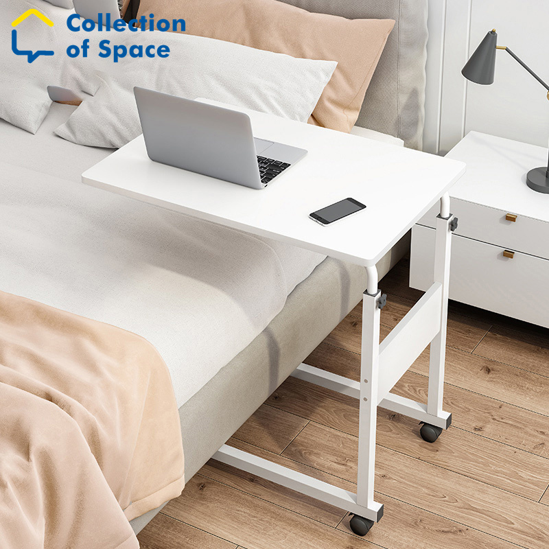 Adjustable Bedside Table Sofa Side Table With Wheels Movable Computer ...