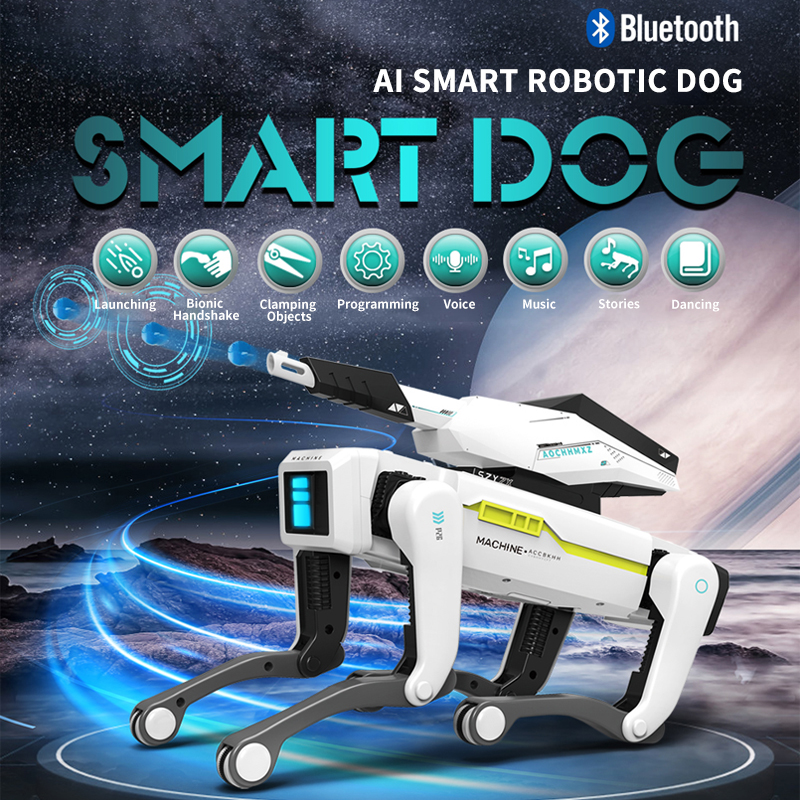 Intelligent Robot Dog Ai Remote Control Voice Dialogue Children Boy Toy ...