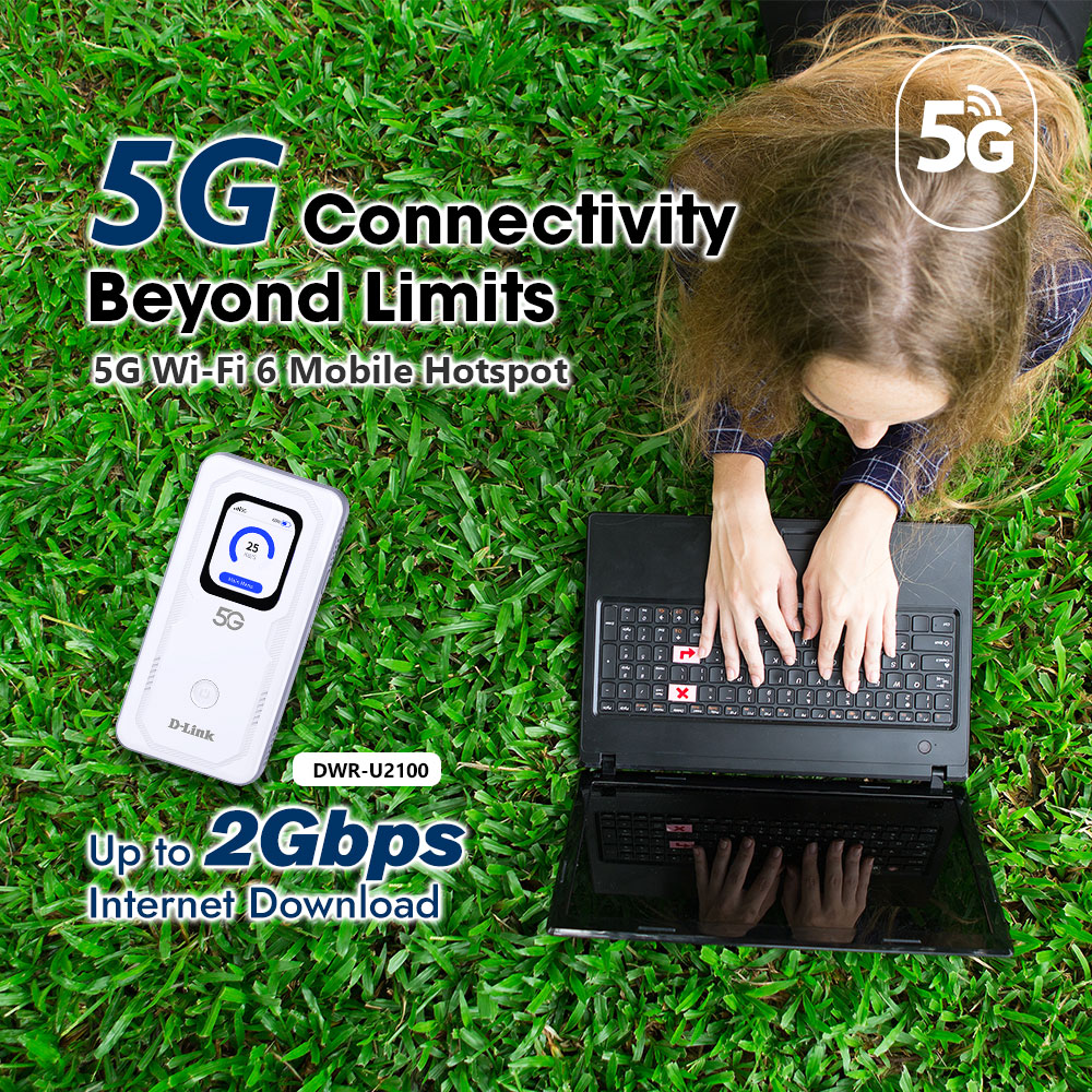 D-Link 5G NR Dual Band AX900 Wi-Fi 6 Nano Sim Card Mobile Hotspot ...