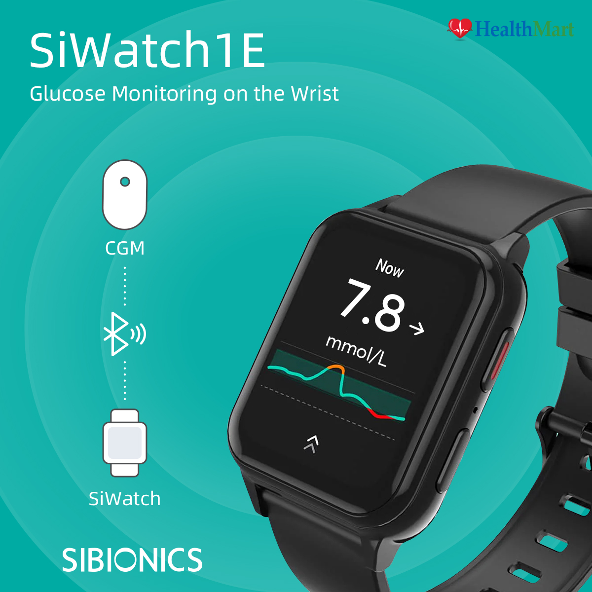 Sibionics SiWatch1E - Glucose Monitoring On The Wrist | Shopee Malaysia