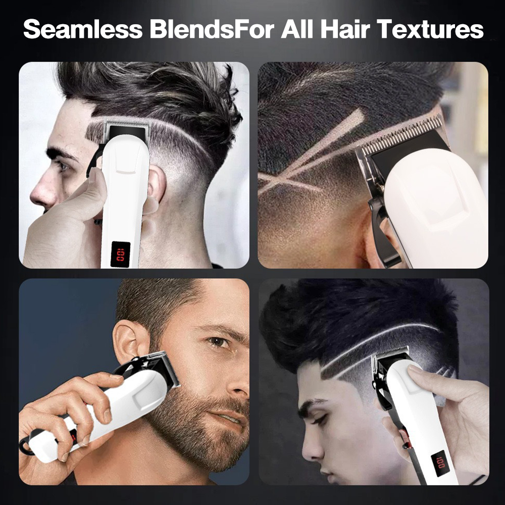 🔥MY Stock 🔥Professional Hair Clippers Rechargeable Haircut Razor ...