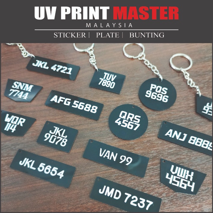 Keychain Plat Motor Kunci Rantai Number Plate Custom 订制车牌钥匙圈 | Shopee ...