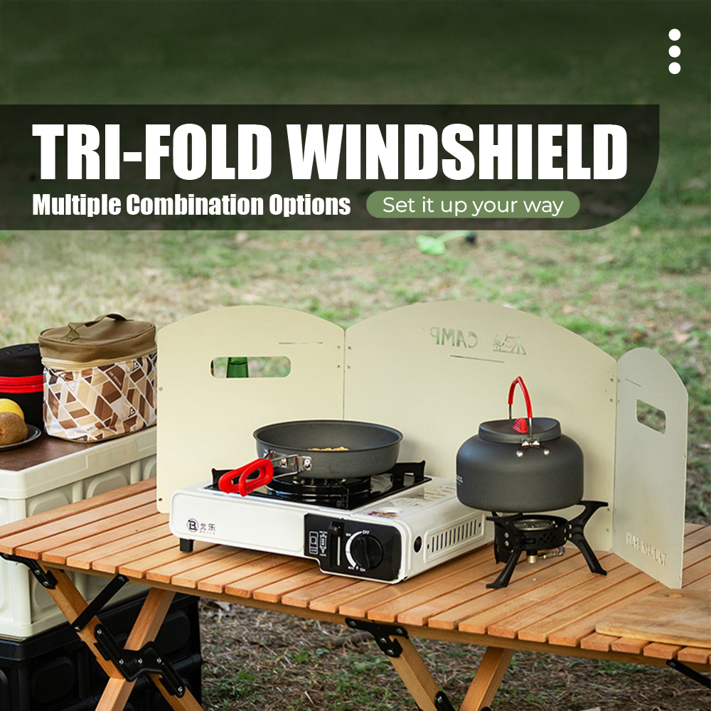 Foldable Windshield Camping Stove Portable Camping Stove Windscreen ...