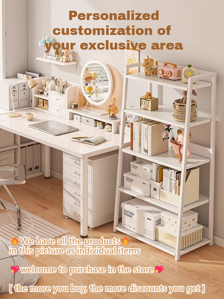 5-Tier Metal Bookshelf Storage Rack Home Office Bedroom Rak Buku Rak ...