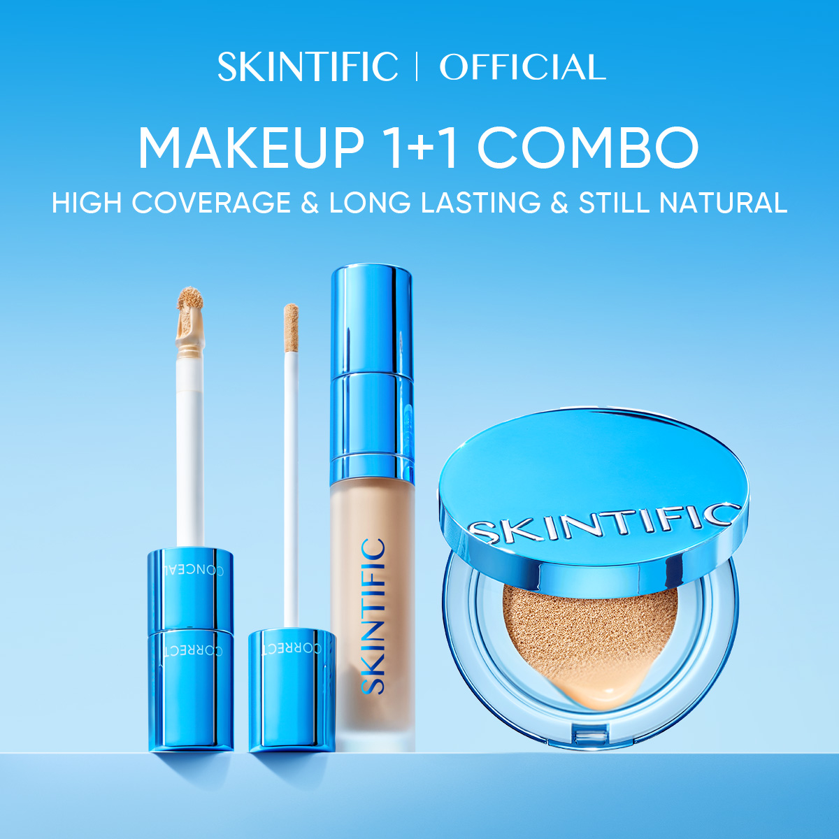 SKINTIFIC Cover Perfect Serum Concealer+TWC powder Set/Matte