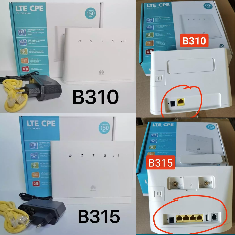 Huawei B310/B315 Modem - Modified Unlimited Data Speed 3G/4G LTE WiFi ...