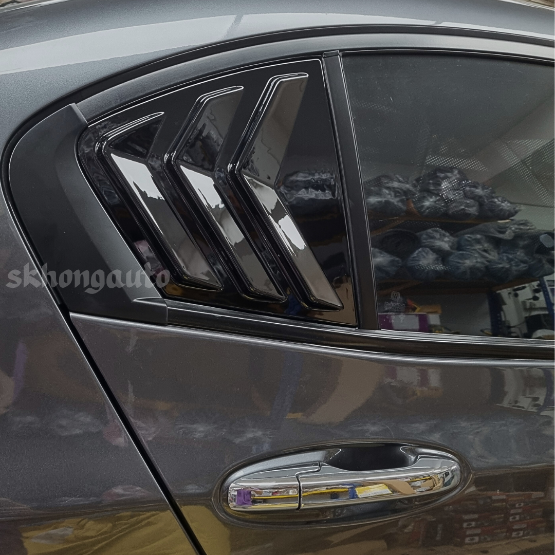 honda city tmo 2008-2013 car triangle window side cover mustang carbon ...