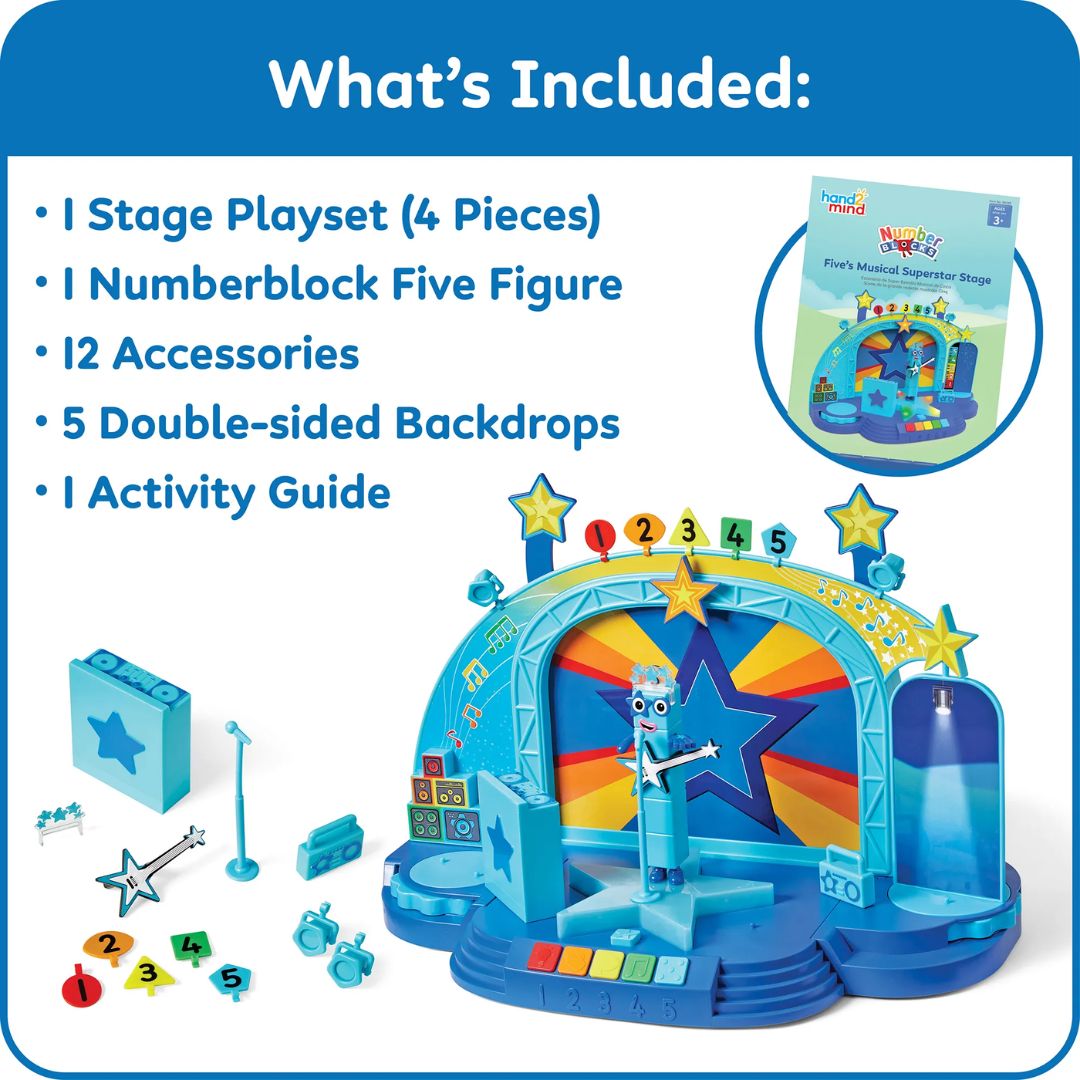 Numberblocks Five's Musical Superstar Stage by hand2mind | Shopee Malaysia