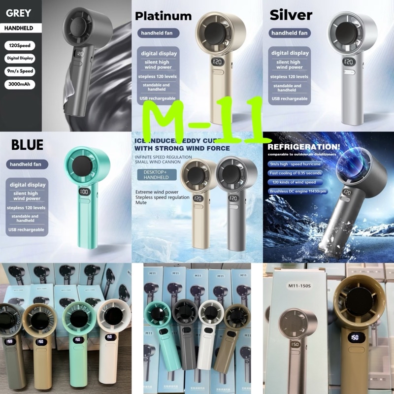(M11-150 speed) T13 199SPeed T12 Handheld Fan Portable Bladeless Mini ...
