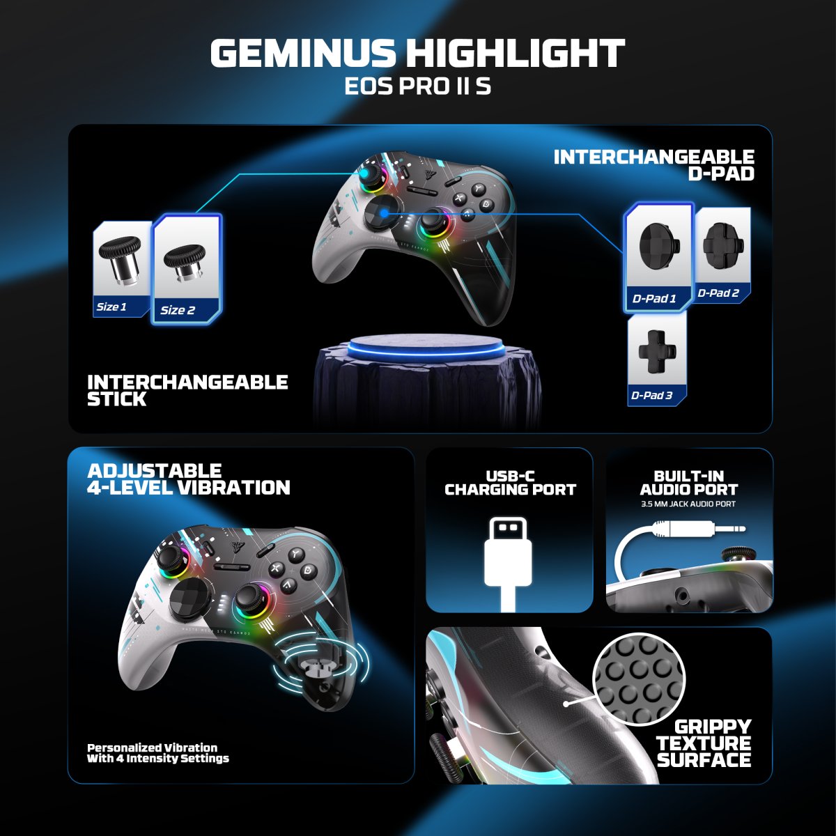 Fantech WGP15 EOS Pro S Gamepad Wireless Multi-Platform Hall-Effect ...