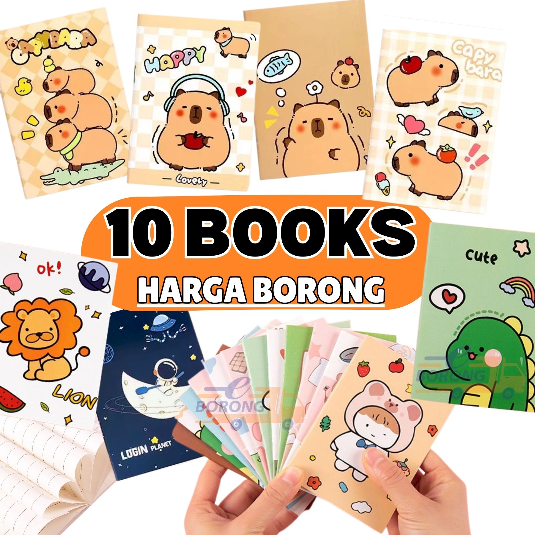 BORONG 【10pcs】Notebook Buku Nota 12x8.5cm B5 Student Office Doorgift ...