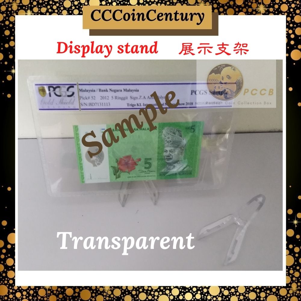 【IN STOCK KL】Triangle Display Stand Collectibles Coin/Clear' Black ...