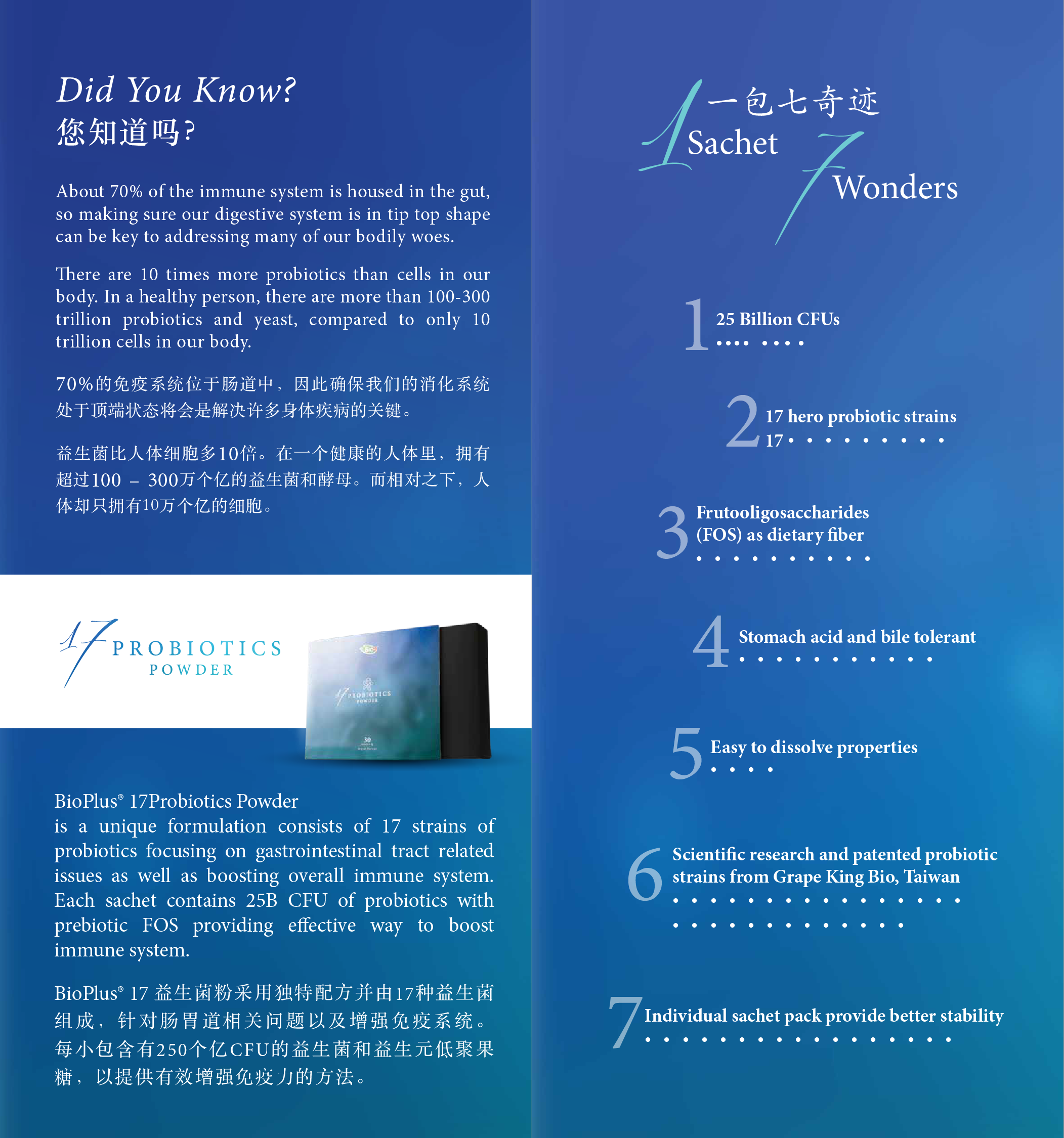 Bio+ 17 Probiotics Powder 30's | Shopee Malaysia