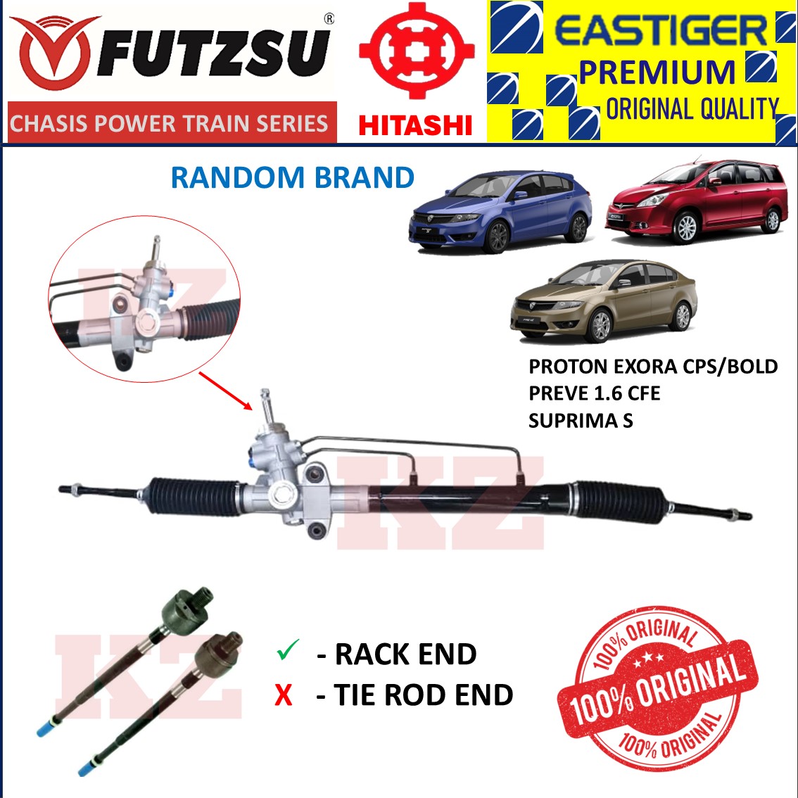 PROTON EXORA CPS /EXORA BOLD/ PREVE / SUPRIMA S POWER STEERING RACK ...