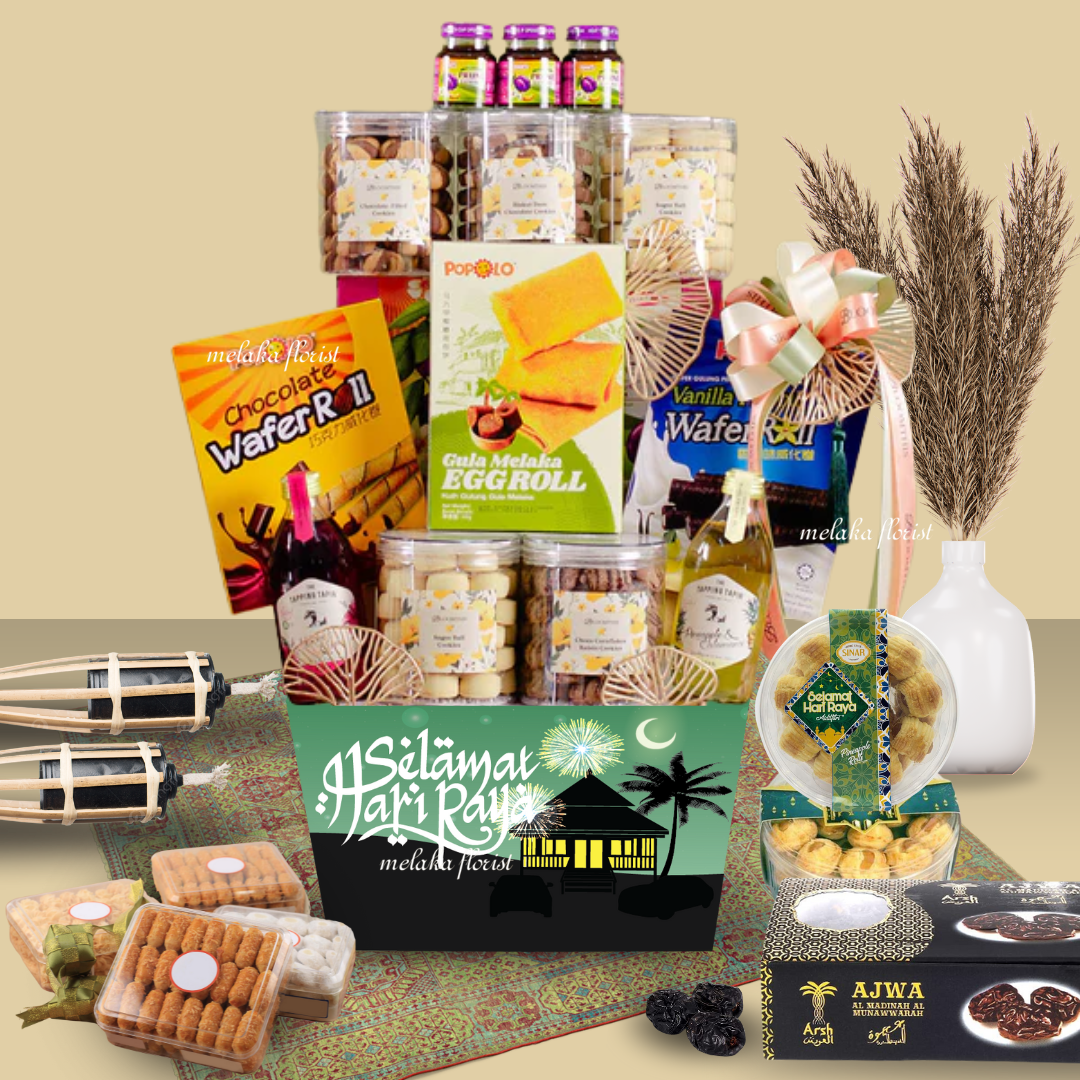HAMPER BOX Raya Base box Gift Surprise Birthday Wedding Rattan Basket ...