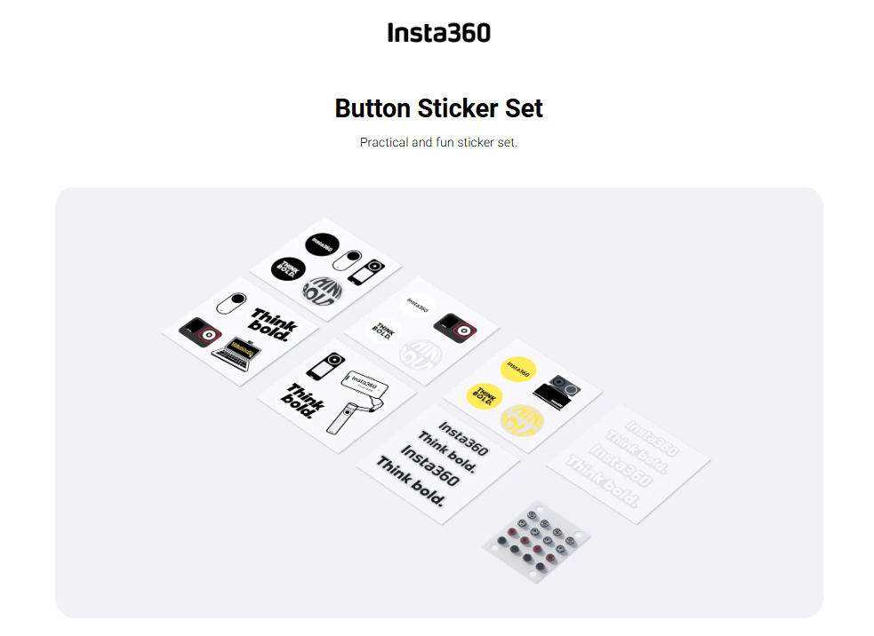 Insta360 Button Sticker Set | Shopee Malaysia