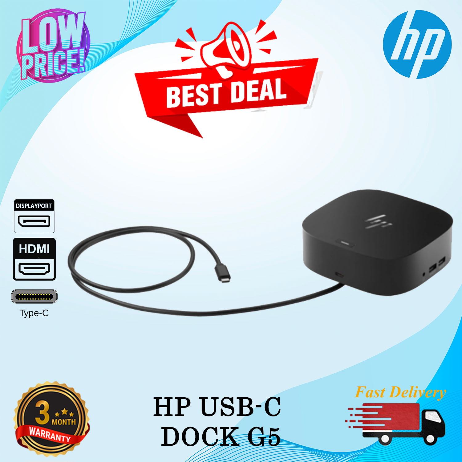 (READY STOCK) HP USB-C DOCK G5 DOCKING STATION | Shopee Malaysia