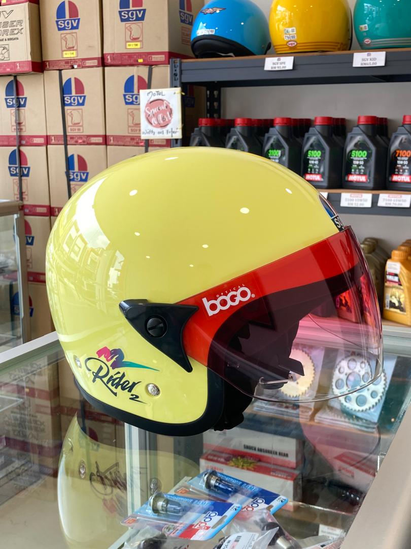 READY STOCK - HELMETS SGV RIDER 2 II 60CM HELMET MODEL BARU APPROVAL BY ...