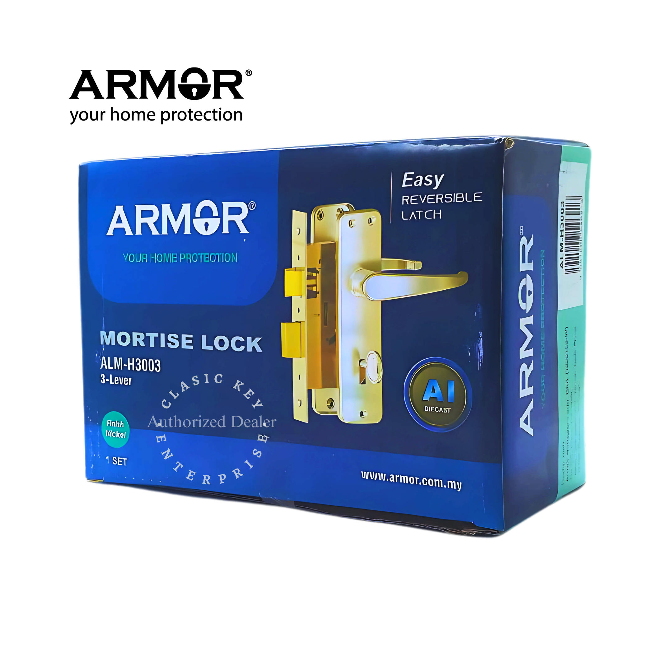 ARMOR mortise lever handle door lock H-3003 Grill Door | Shopee Malaysia