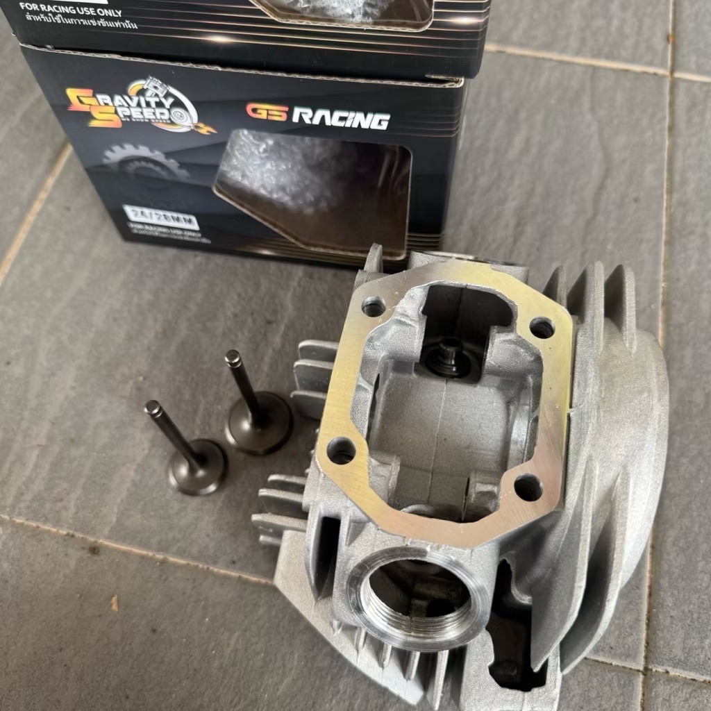 GS RACING EX5 HEAD 23/27 24/28 SIAP VALVE SET CYLINDER HEAD RACING HEAD ...