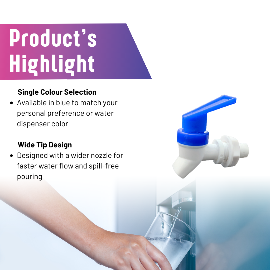 Plastic Water Dispenser Tap Thread Dia Bottled Water Dispenser Tap ...