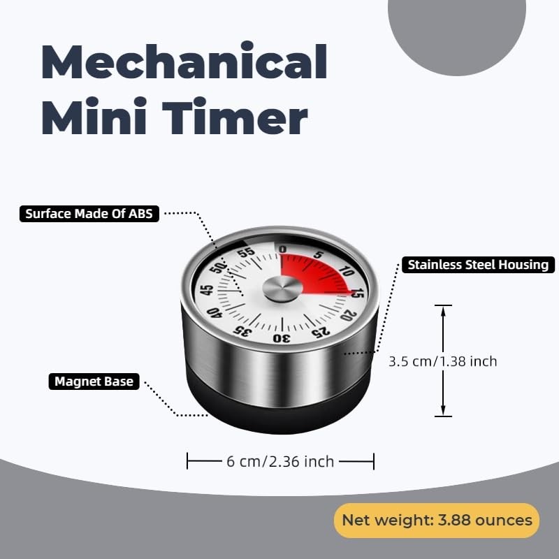 Stainless Steel Mini Mechanical Timer mechanical calculagraph for ...