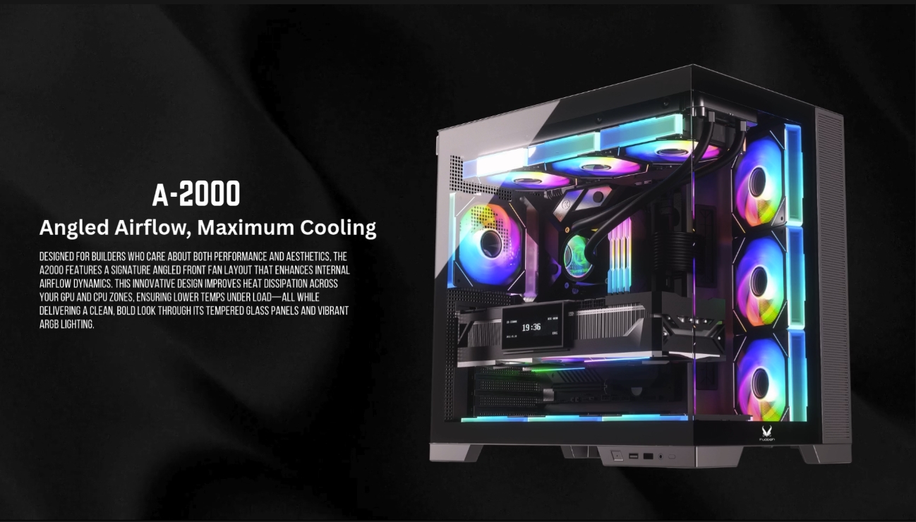 INVASION A-2000 ATX DESKTOP CASING / CASE WITH FLEXIBLE STORAGE SUPPORT ...