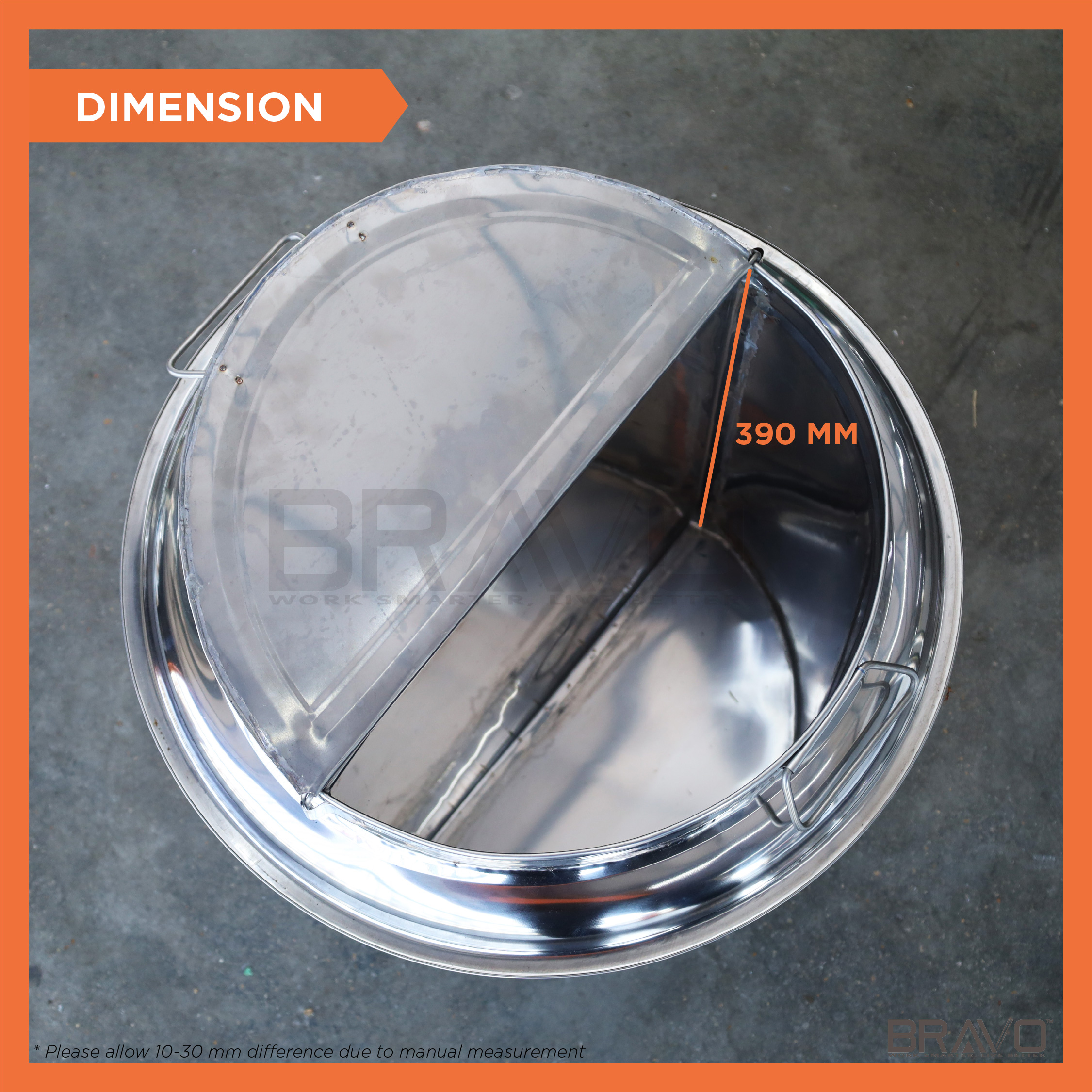Stainless Steel Big Stock Pot/ Commercial Soup Pot with Inner Partition ...