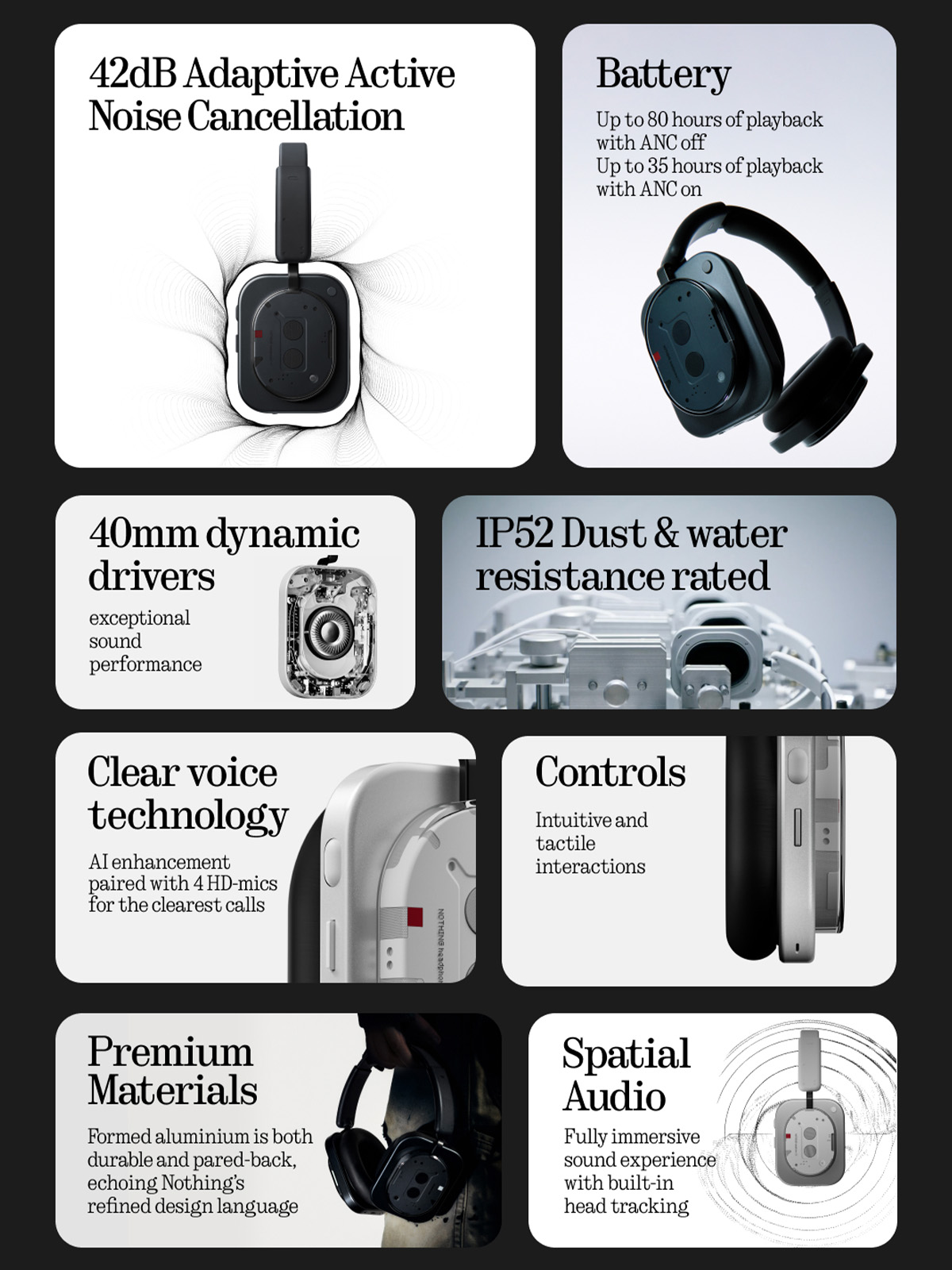 [Hot] Nothing Headphone (1) | Refined ANC & Spatial Audio by KEF ...