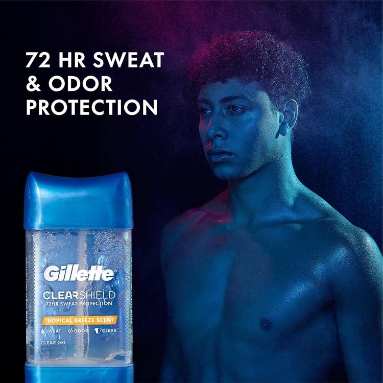 Gillette Antiperspirant Deodorant Clear Gel Ultimate Sweat Protection ...