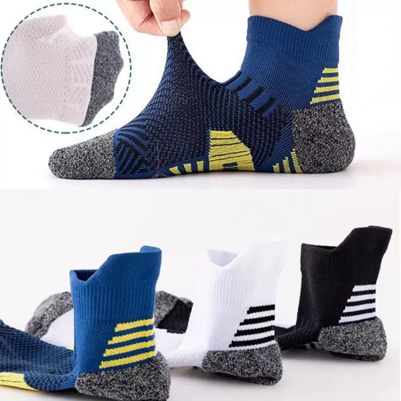 [1 Pasang/3 Pasang] Stokin Pendek Unisex Stokin Sukan, Stokin Lari ...