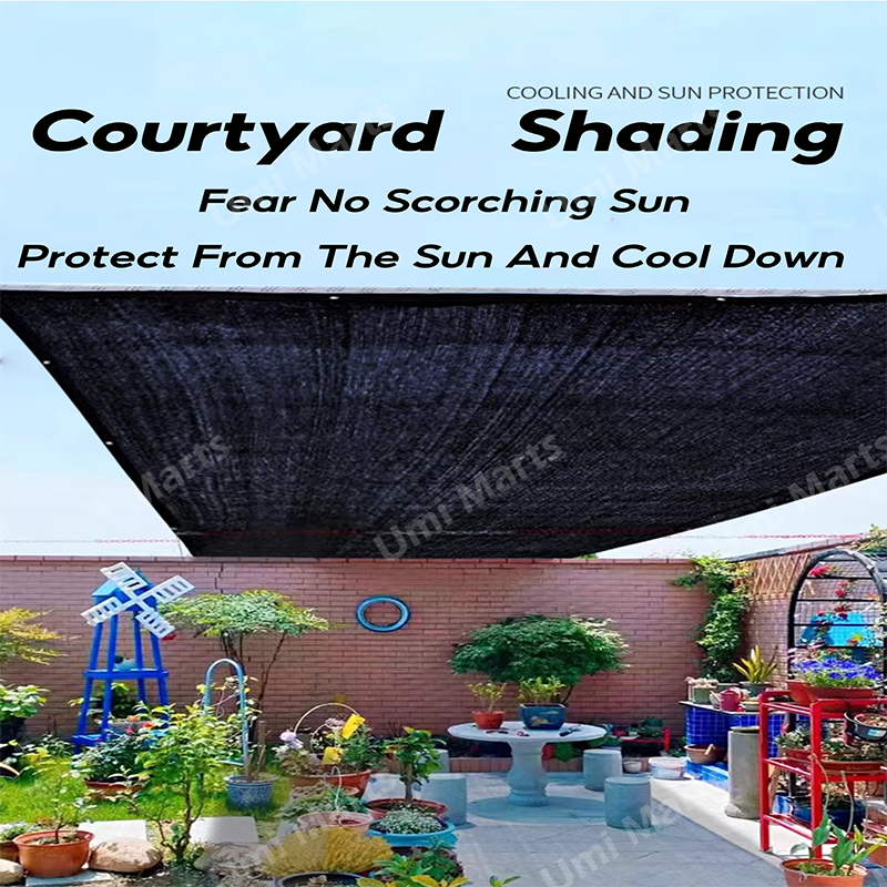 Shade Nets - Red De Sombra Resistente Para Invernadero, Cubierta Protectora Para Plantas, Vela De Sombra Resistente A Los Rayos UV Para Patio, Cifrado De 12 Pines, 6.6 X 6.6 Ft