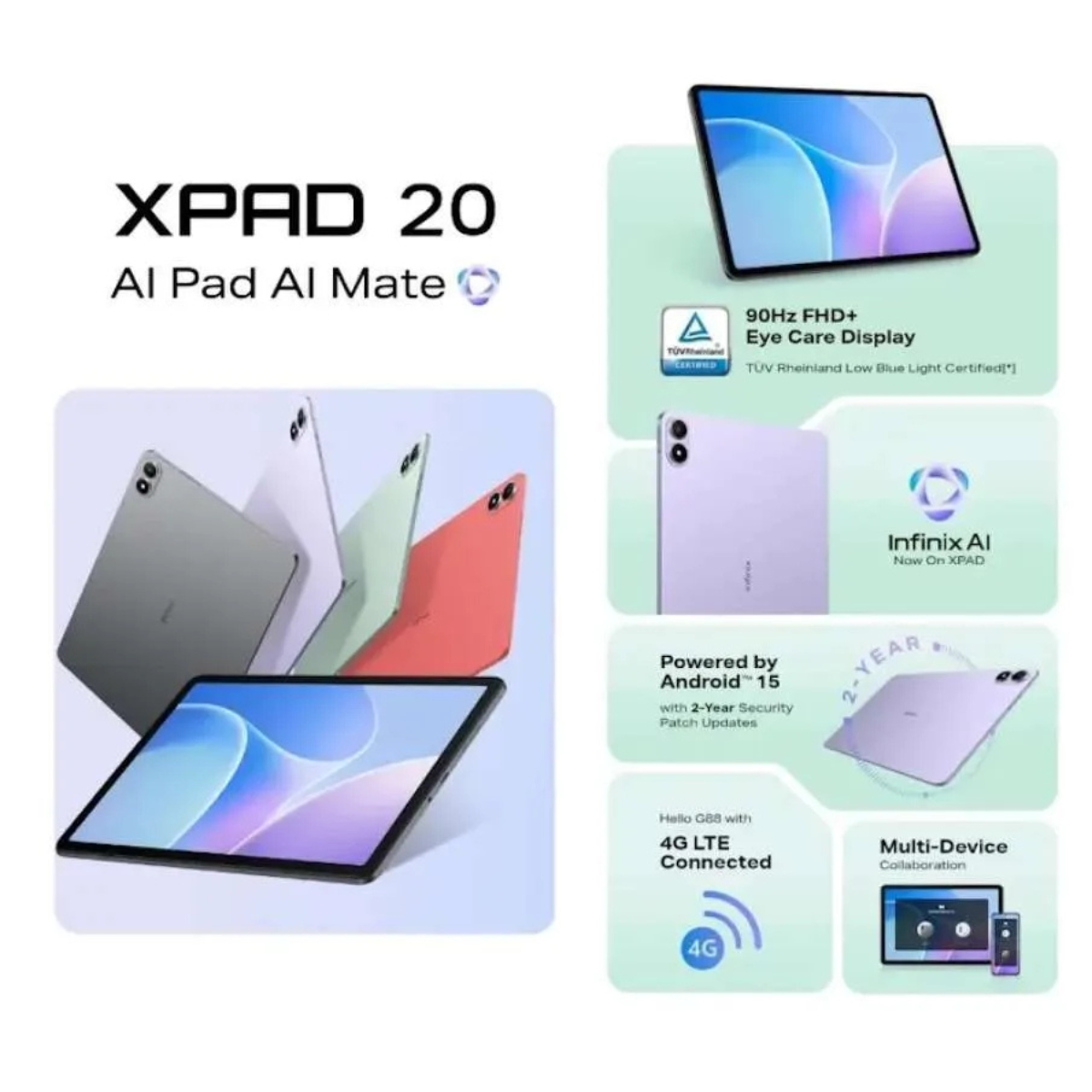 Infinix XPad 20 4G LTE/X1102 (6GB+128GB) (8GB+256GB) Infinix Malaysia ...