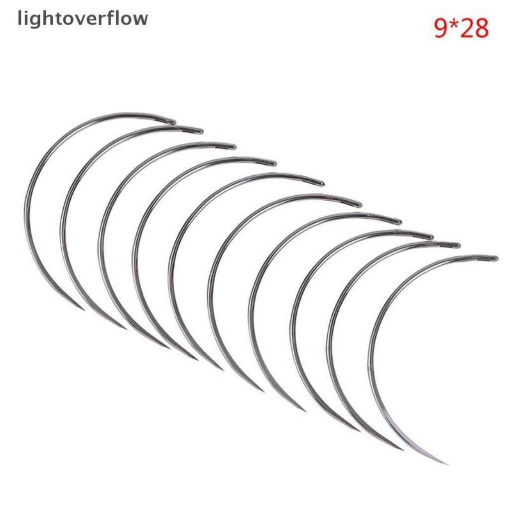 10Pcs Metal Medical Suture Surgical Training Sewing Needles Free ...