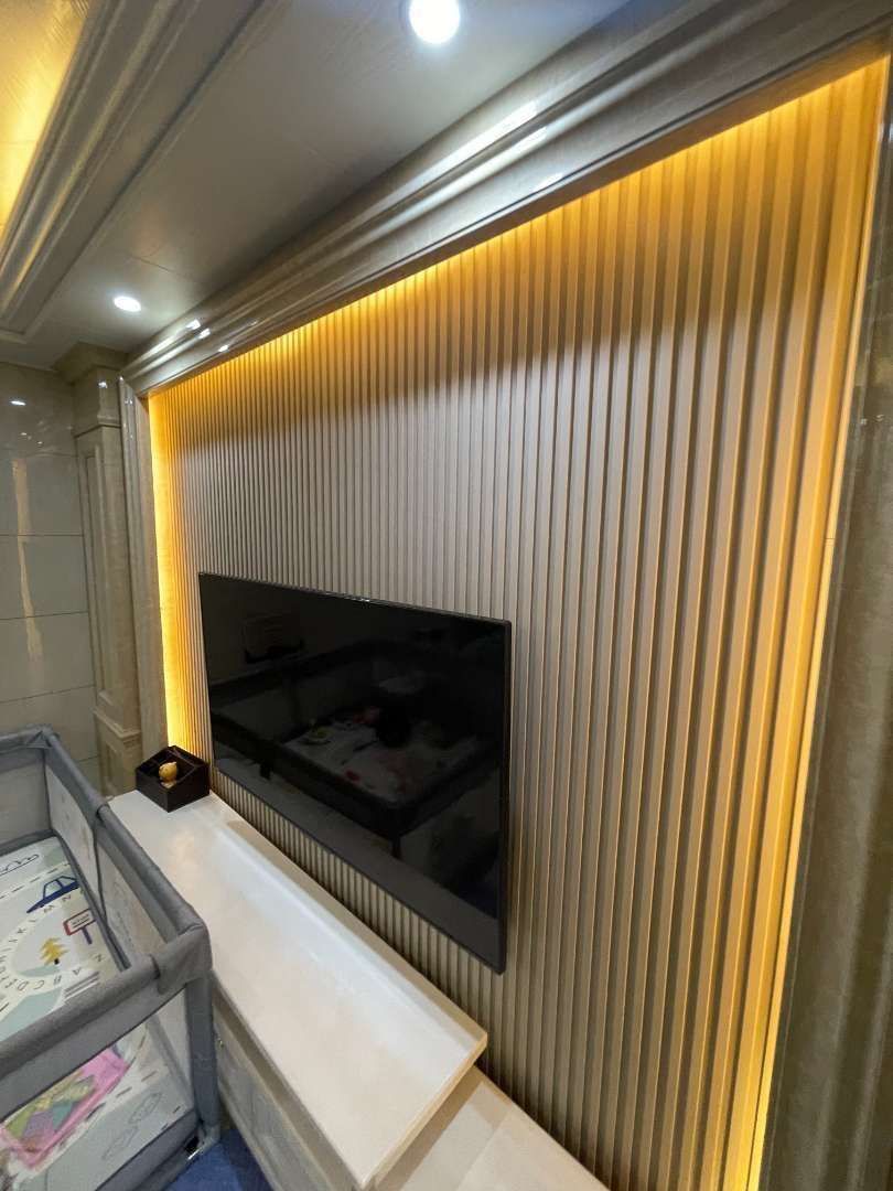 Panjang Fluted panel WPC Flutted WallPanel PVC Wood Strip wall ...