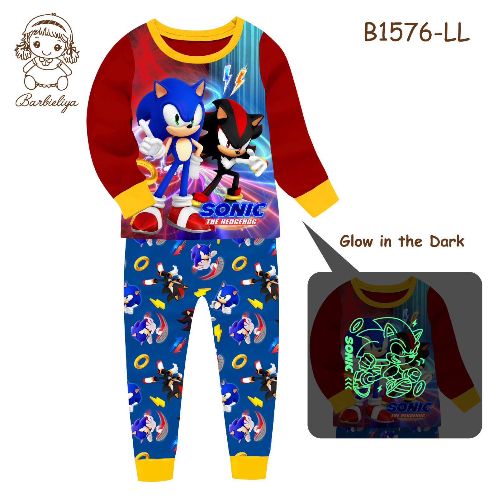 BARBIELIYA GLOW IN DARK SONIC SPONGEBOB SPIDERMAN DINO TRANSPORTATION ...