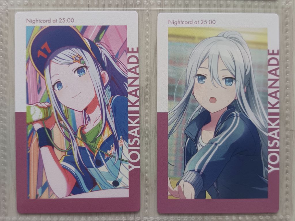 PJSK Project SEKAI Merch 25 nightcord Yoisaki Kanade knd ep card ...