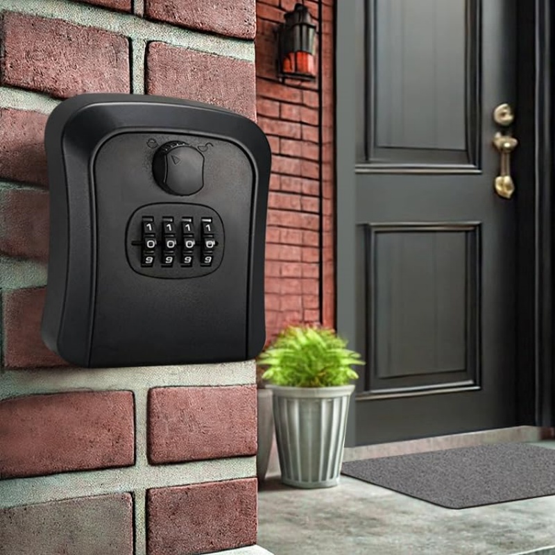 4 Digit Waterproof Outdoor Combination Key Security Box Wall Mount ...