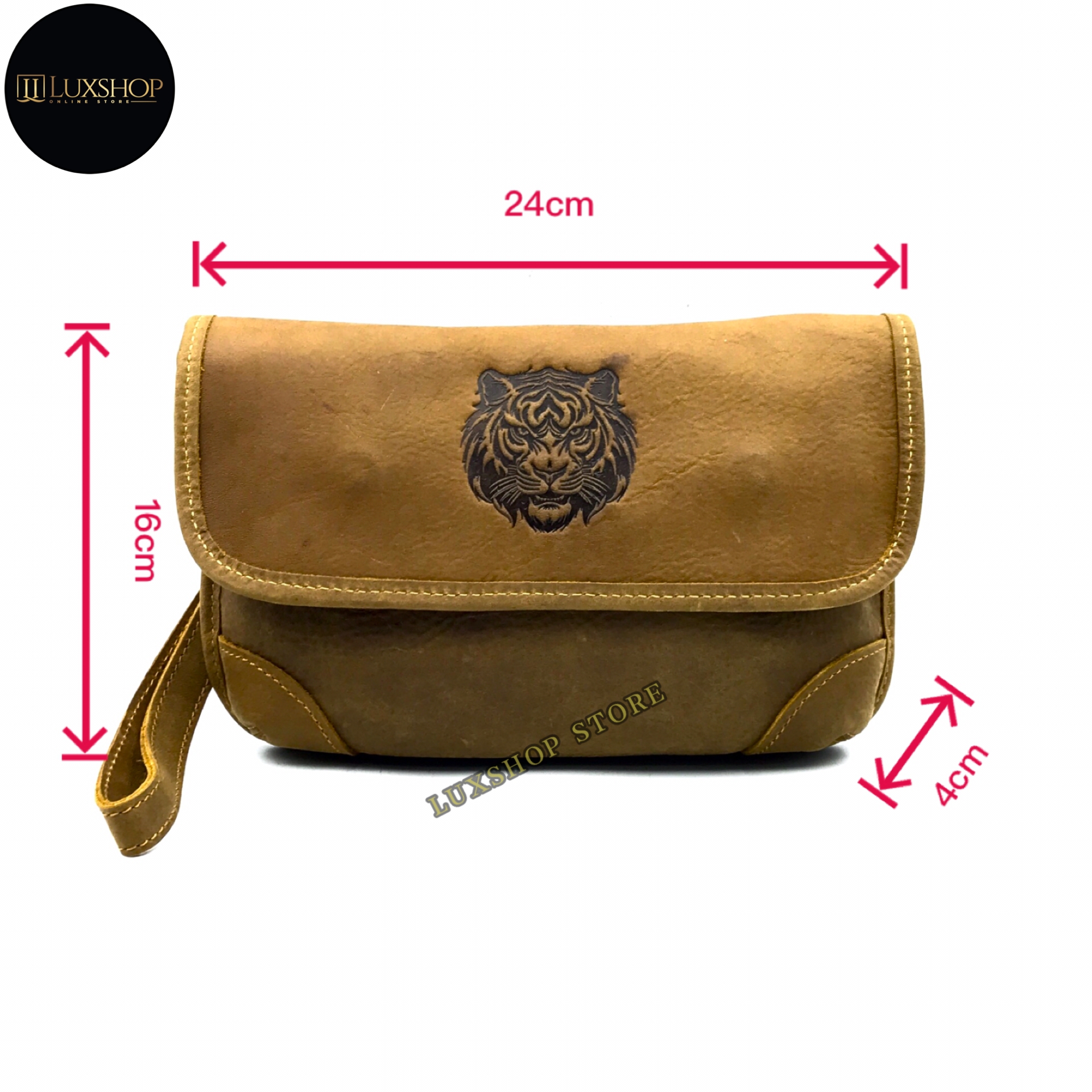 Rush Rider 2Way Use Sling Clutch Bag Full Grain Cow Leather Handcarry ...