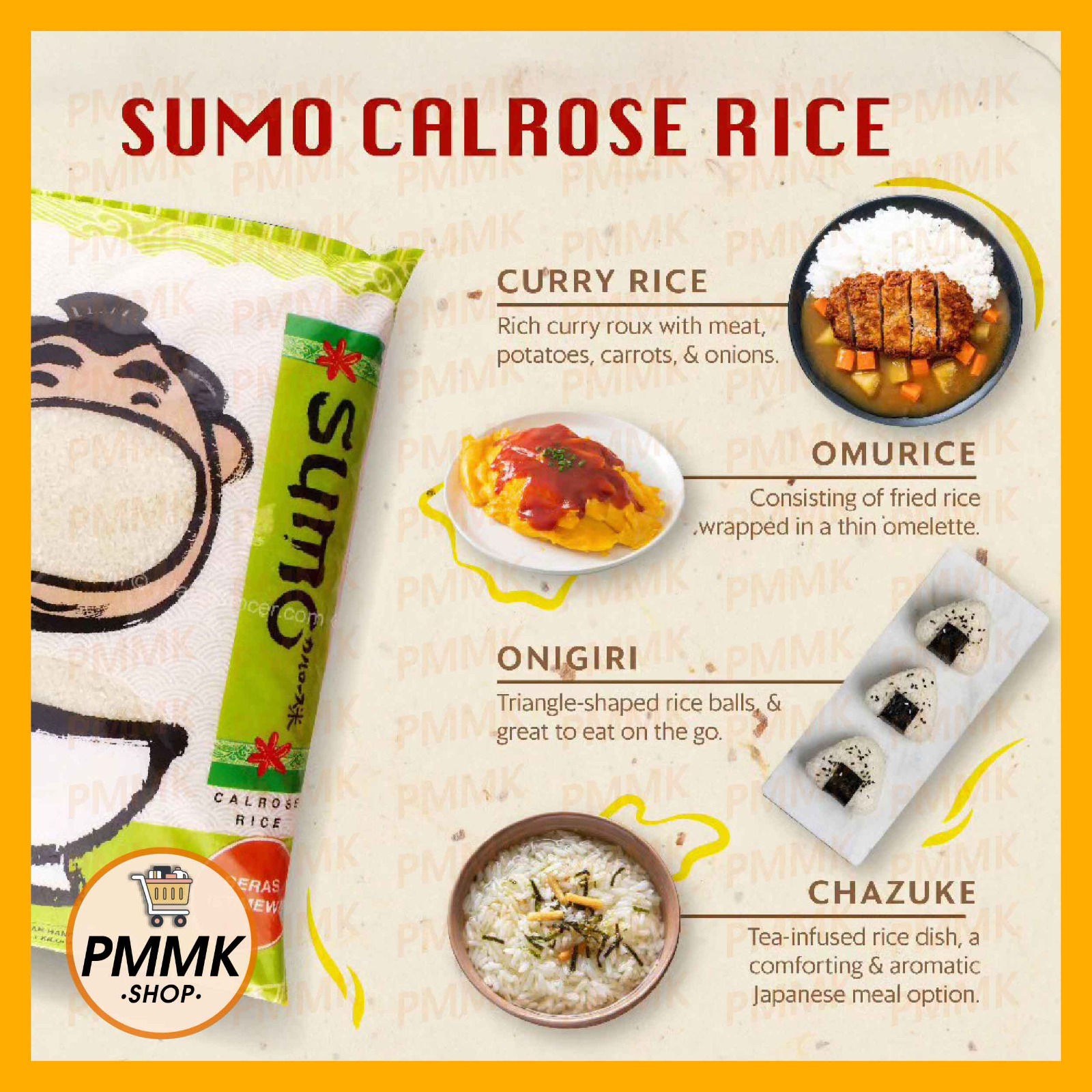 Sumo Calrose Rice Sushi Rice 1kg | Shopee Malaysia
