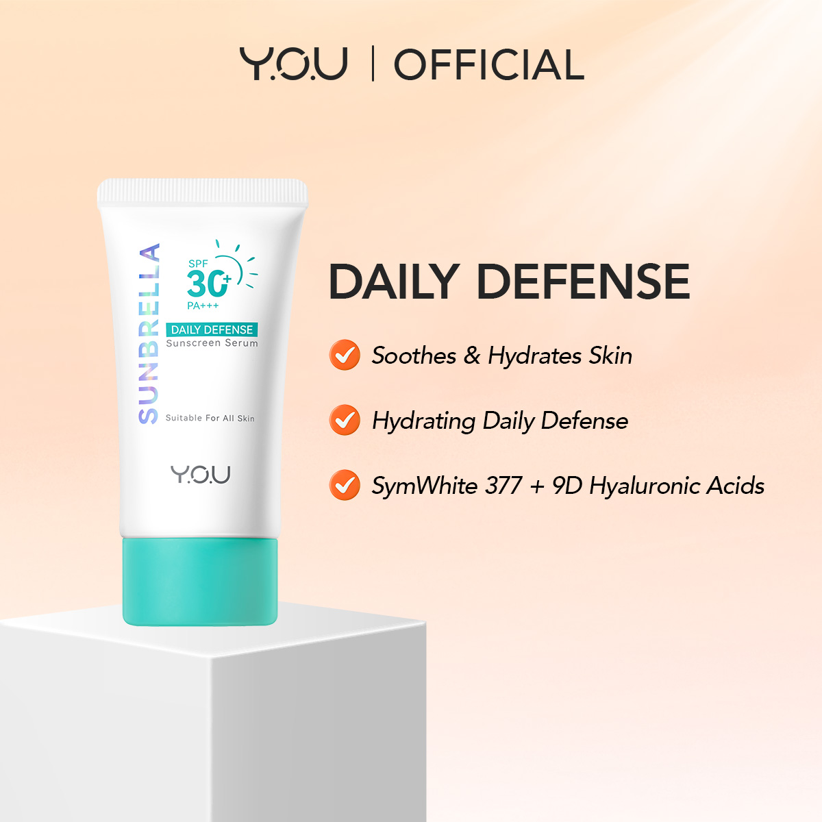 YOU TOP 1 Sunscreen Sunbrella Triple UV Sunblock Sun Protector 8 hours ...