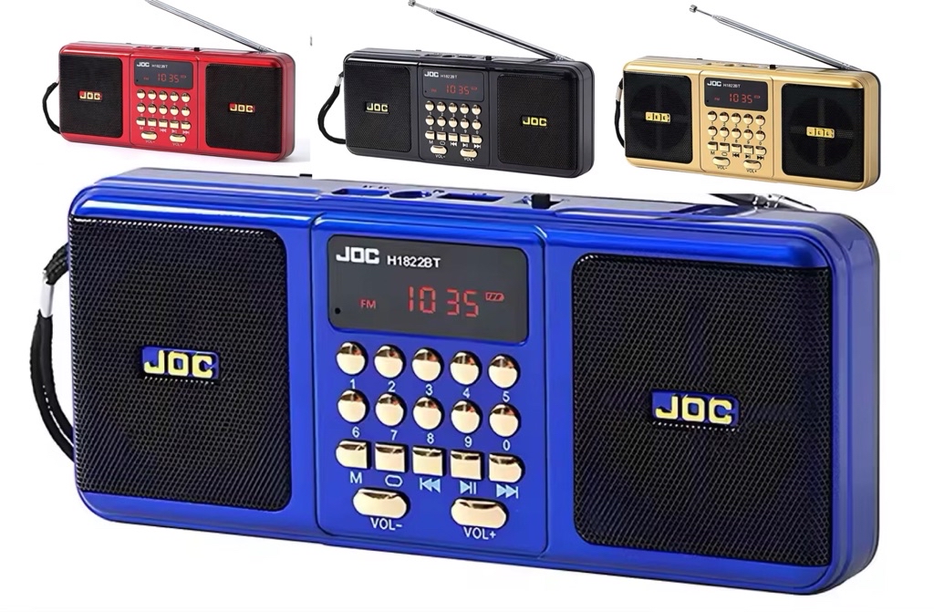 🍒100%Original Mini JOC Radio Speaker H1822BT Bluetooth Rechargeable ...